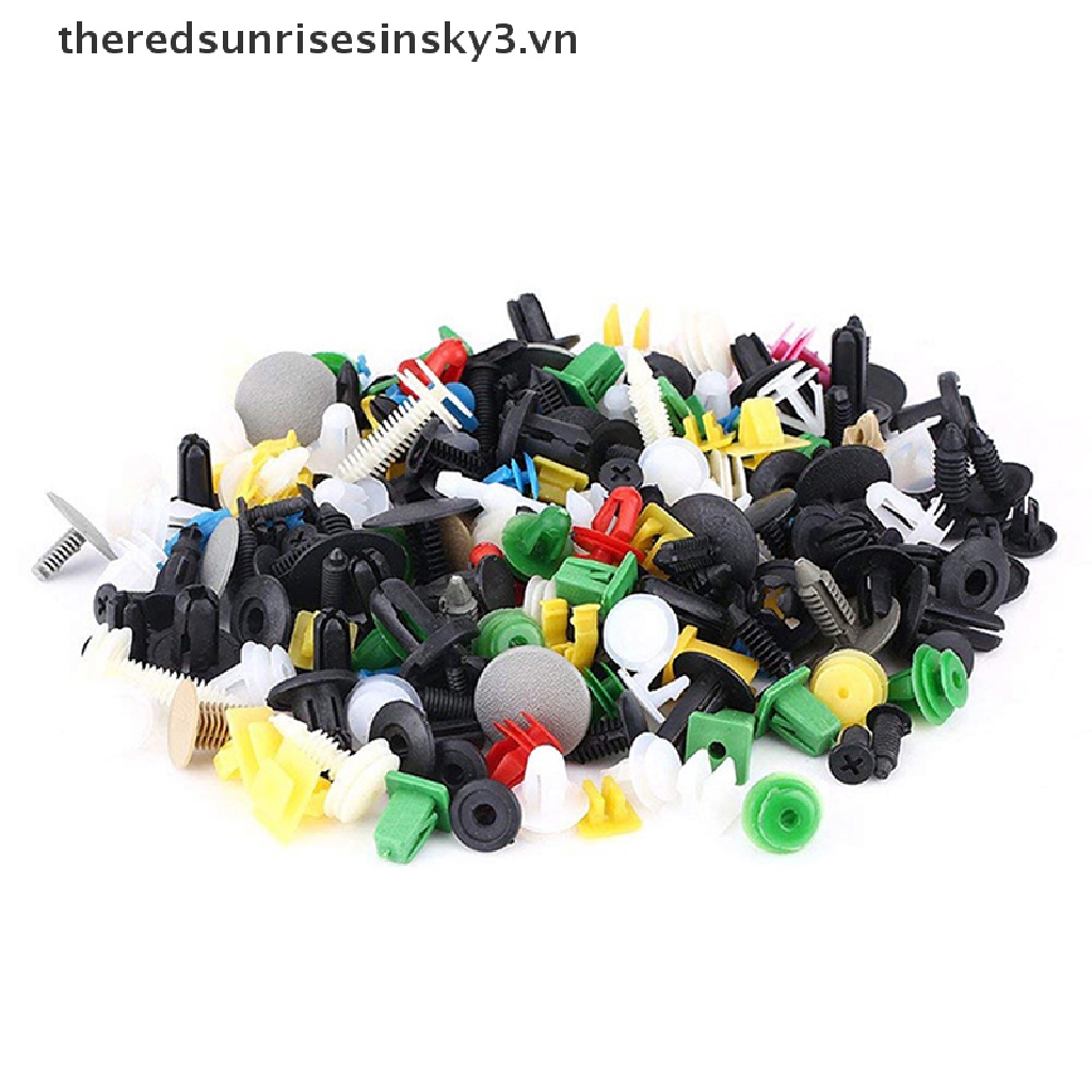 Set 100 Đinh Tán Nhựa Nhiều Loại Chuyên Dụng Cho Cửa Xe Hơi