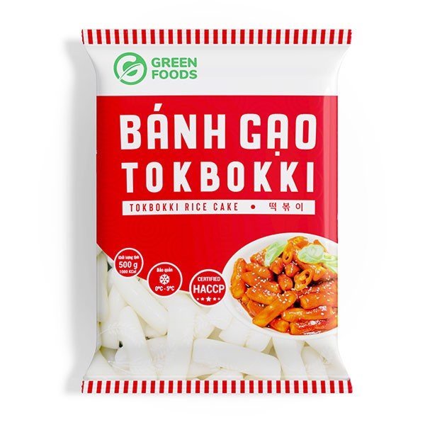 Bánh gạo Hàn Quốc Tokbokki truyền thống dạng thỏi 500g