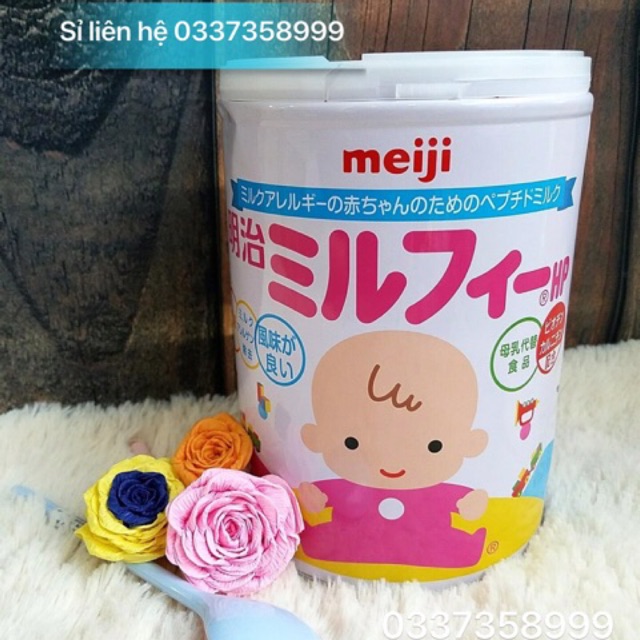Sữa bột Meiji HP cho bé dị ứng đạm sữa bò 850g nội địa Nhật
