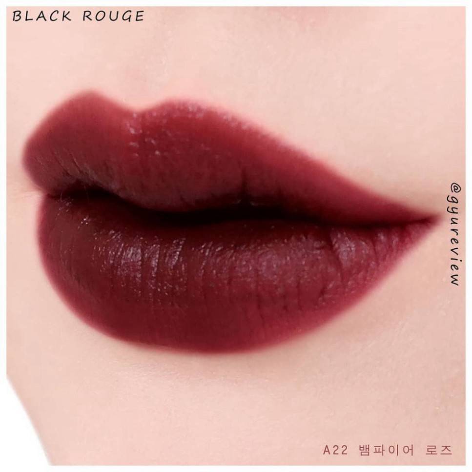 [Auth Hàn] Son Kem Lì Black Rouge A22 Màu Đỏ Nâu Tím Maple Version 4 Vampire Rose H7