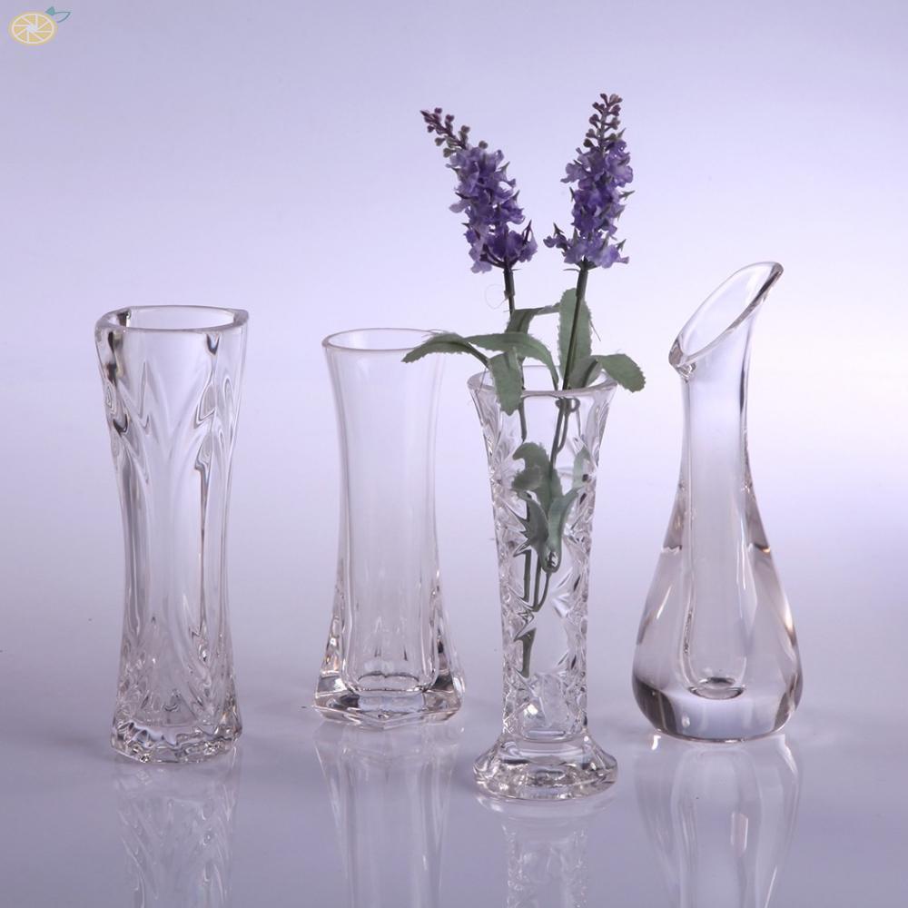 【VARSTR】Flower Vase Home Decor Party Decor Wedding Bouquet Display Clear Four Styles