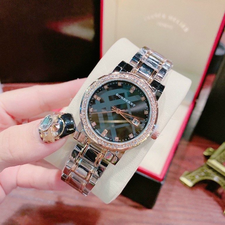 đồng hồ đeo tay nữ Burberry full box dây thép không gỉ hàng đẹp thời trang cao cấp chống  nước bảo hành 12 tháng -DH15 | BigBuy360 - bigbuy360.vn