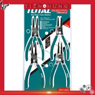 7" bộ kìm mở phe 4 chi tiết total tht114041