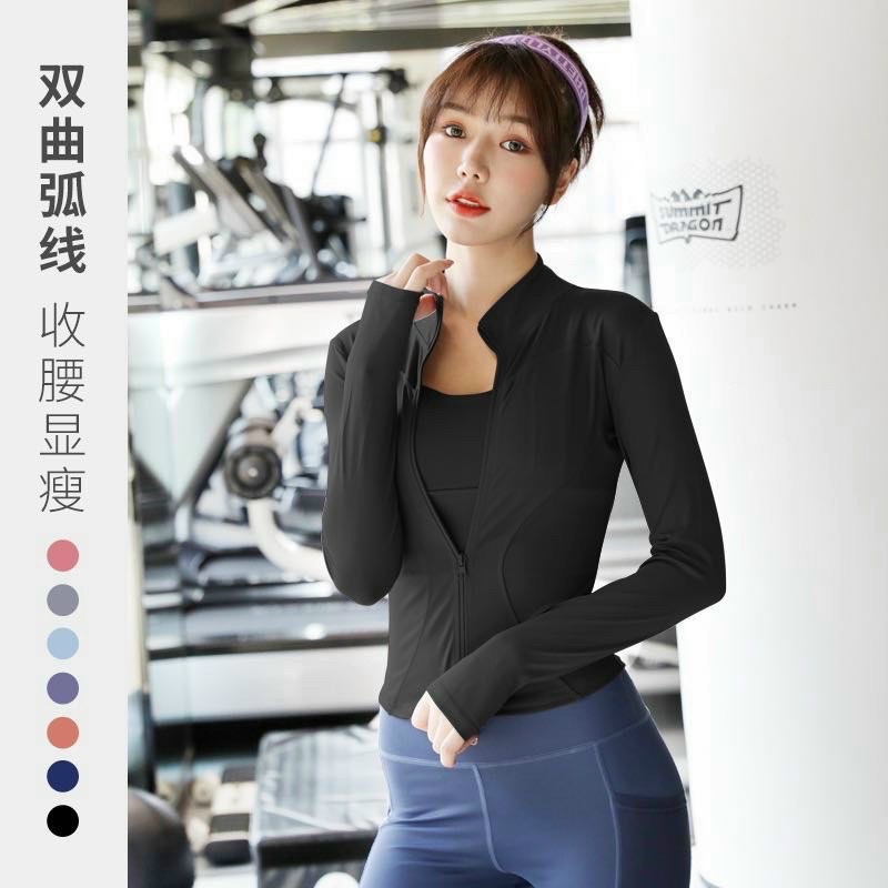 Áo khoác tập Gym Yoga Zumba trơn hàng nhập cao cấp | BigBuy360 - bigbuy360.vn