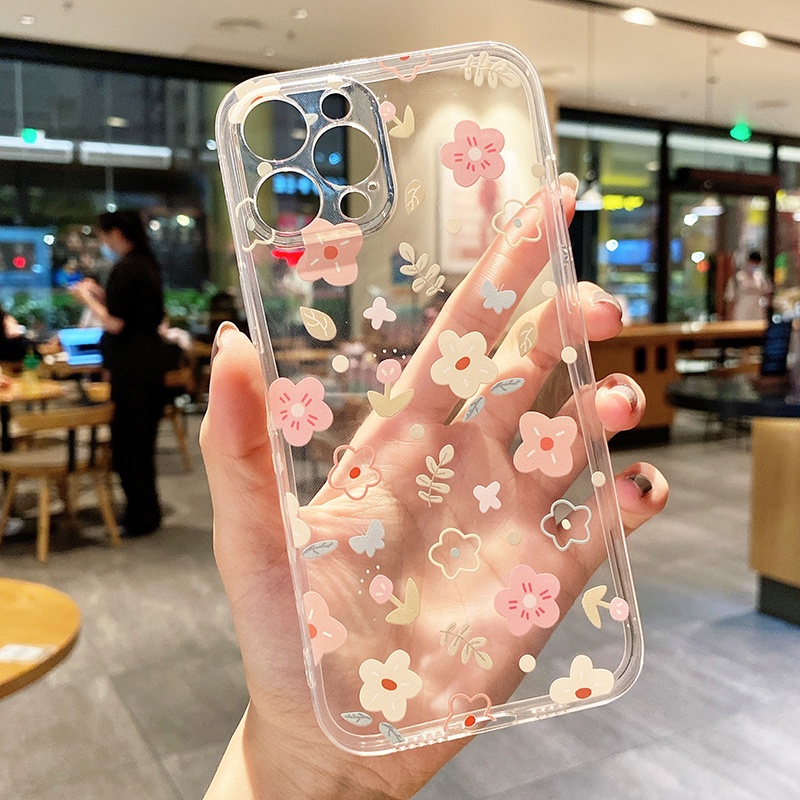 Ốp điện thoại mềm in hoa cho Realme V15 8 7 5G X7 Q3 Q3i Q2 Pro GT Master Neo V13 V5 5G