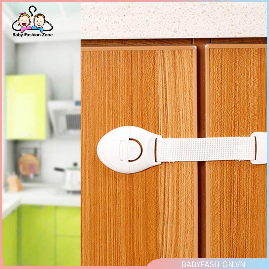 Dây khóa vải chốt chặn cửa tủ lạnh ngăn kéo giữ an toàn dành cho trẻ em