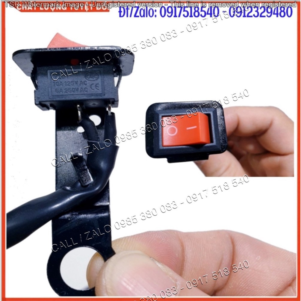 Công Tắc Đèn On Off Kèm Pat Gắn Chân Gương Cho Xe Máy, Xe Điện Dây Dài 46cm