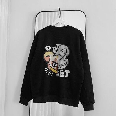 Áo Sweater OD Oversize Metal Bear, áo nỉ dài tay Unisex ODIN CLOTHING | BigBuy360 - bigbuy360.vn