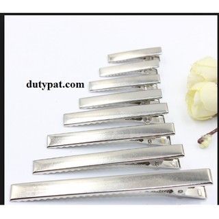 50 cái sườn kẹp mái các kiểu đủ size 3.2-4.1-4.5-5.5-6.5-7.5cm (màu bạc)