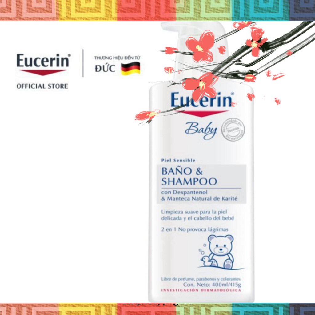 Sữa tắm gội dịu nhẹ cho bé Eucerin Baby Bano & Shampoo 400ml - 69728 [HÀNG TỐT}