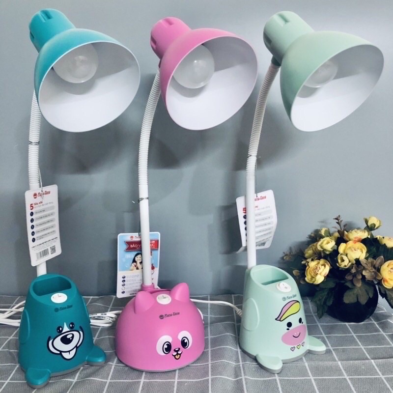 Đèn học để bàn RẠNG ĐÔNG chống cận MẪU MỚI kèm bóng LED 5W tiết kiệm điện năng, bảo vệ thị lực