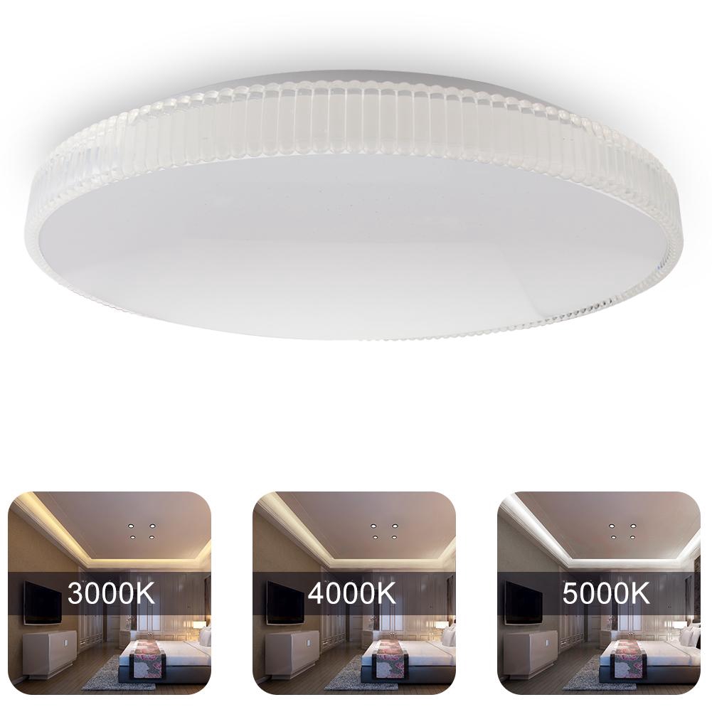 Đèn trần LED 48W 3000K/4000K/5000K hình tròn trang trí nhà sáng tạo