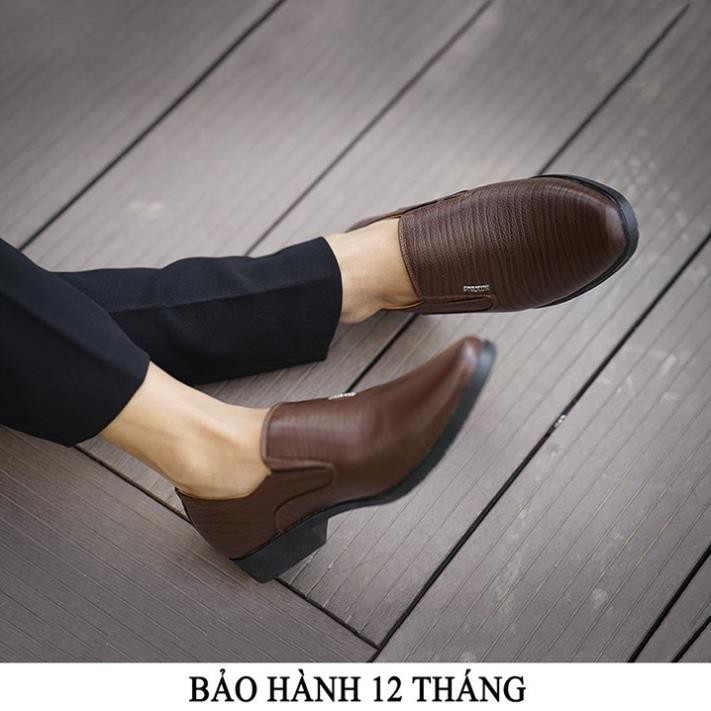 Giày Tây Nam Da Bò Màu Nâu Xả Kho Mã CS05, Chỉ Có size 41+42+43