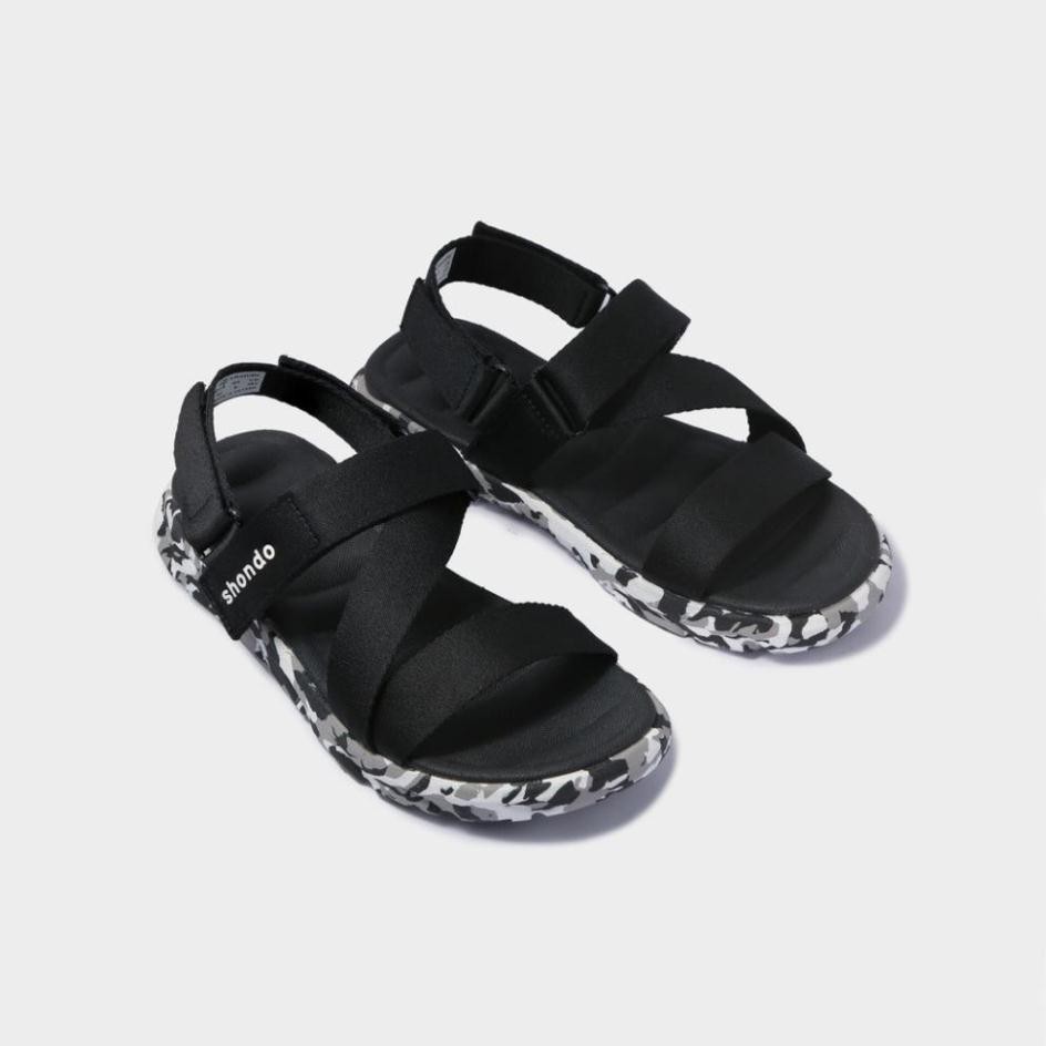 Xả Mới - {SALE} GIÀY SANDAL SHAT-SHONDO F6 SPORT CAMO ĐEN AL6 " ,