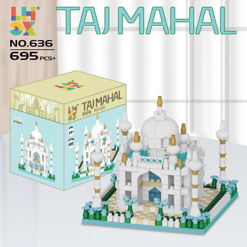 Đồ chơi xếp hình lắp ráp mô hình kiến trúc kỳ quan thế giới mini block lăng mộ taj mahal- quà tặng lưu niệm-decor nhà