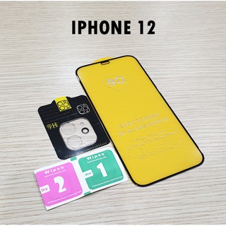 Combo kính cường lực phủ màn hình kính bảo vệ camera iPhone 12