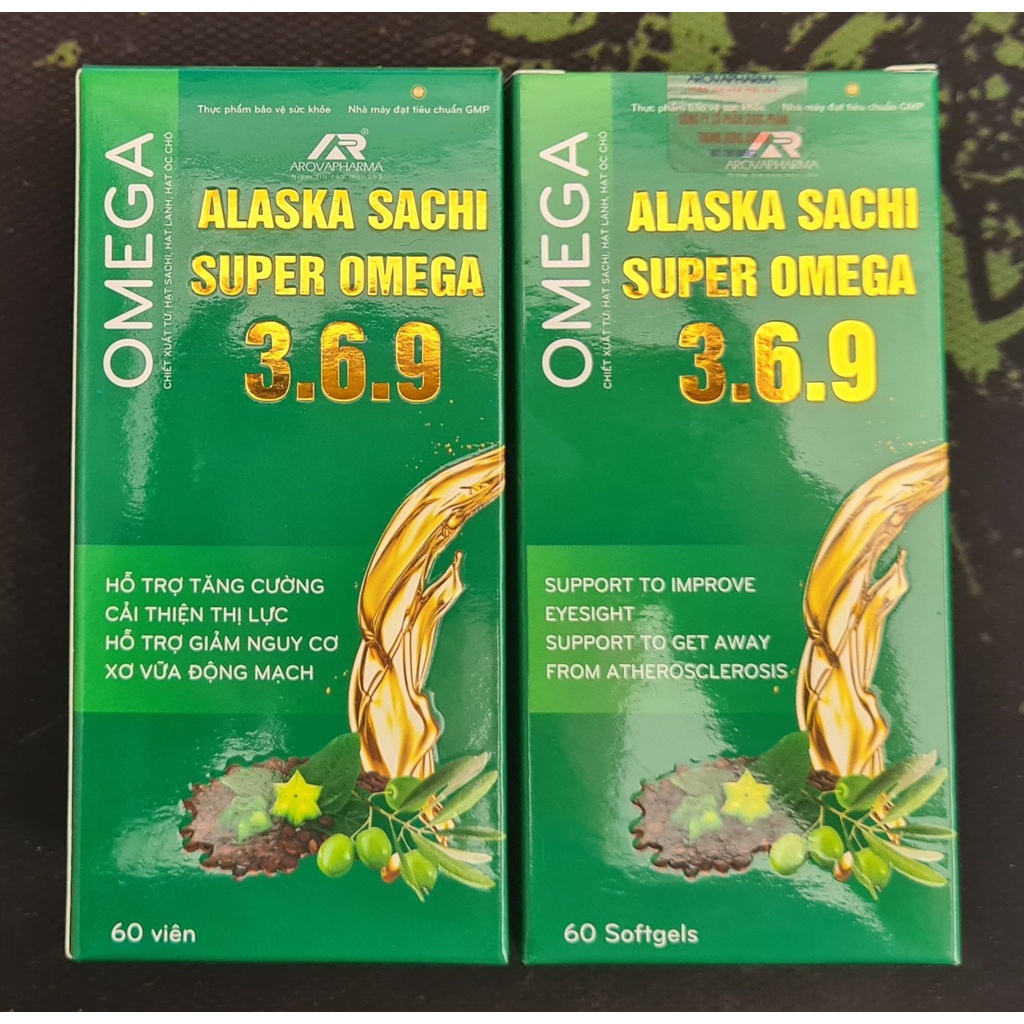 Alaska Sachi Super Omega 369 (Hộp 60 viên) - Giúp cải thiện thị lực, giảm nguy cơ xơ vữa động mạch do mỡ máu máu cao
