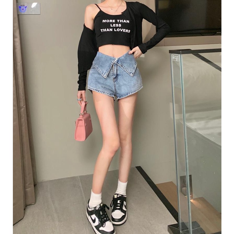 Quần Đùi Jean Lưng Cao Thời Trang Quyến Rũ Cho Nữ JH-DK-16