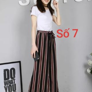 Quần ống rộng túi chéo