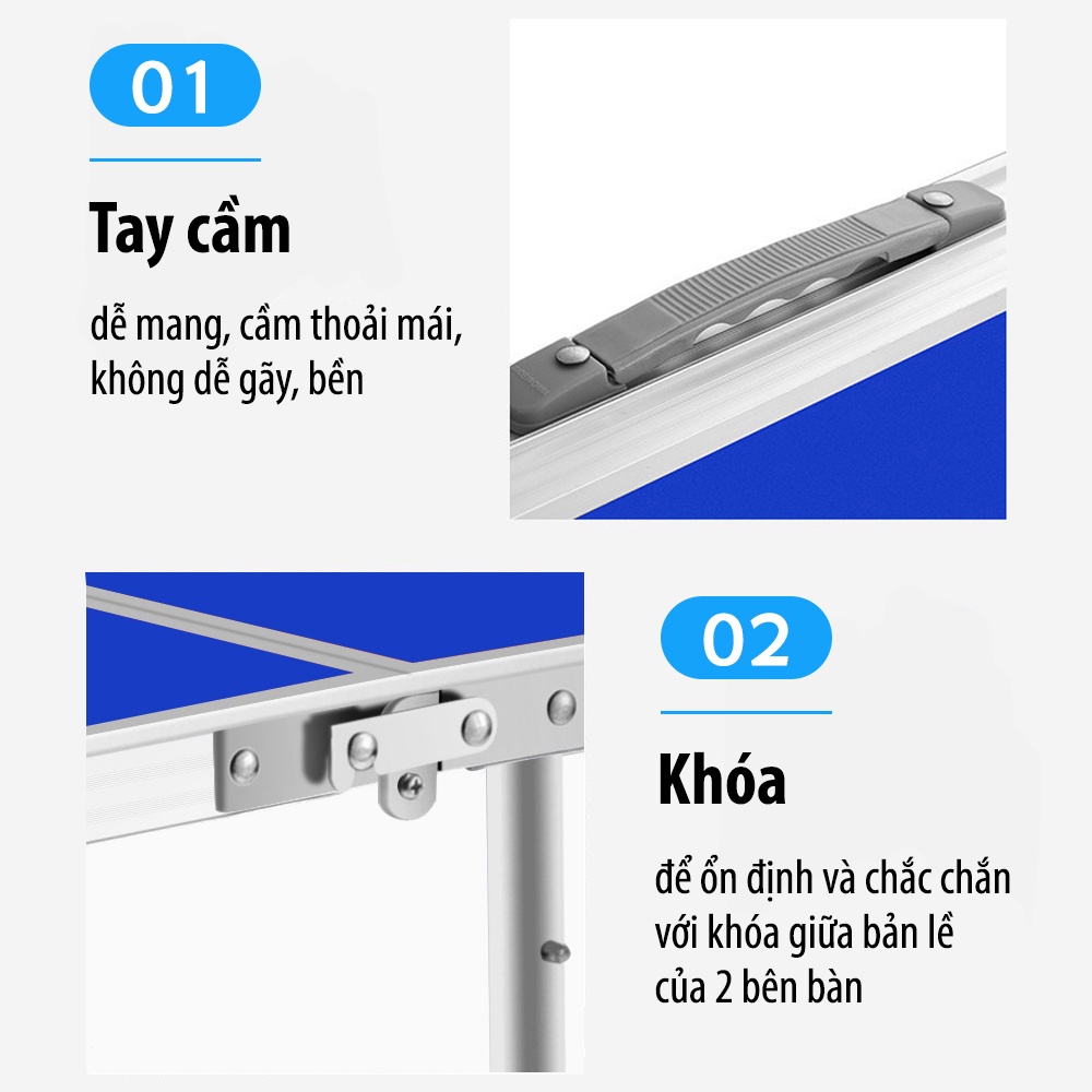 professionall.gym19 - (TẶNG KÈM 4 GHẾ) - Bàn ghế gấp gọn T2 Nâu đỏ PLUS SIÊU NHẸ du lịch, dã ngoại