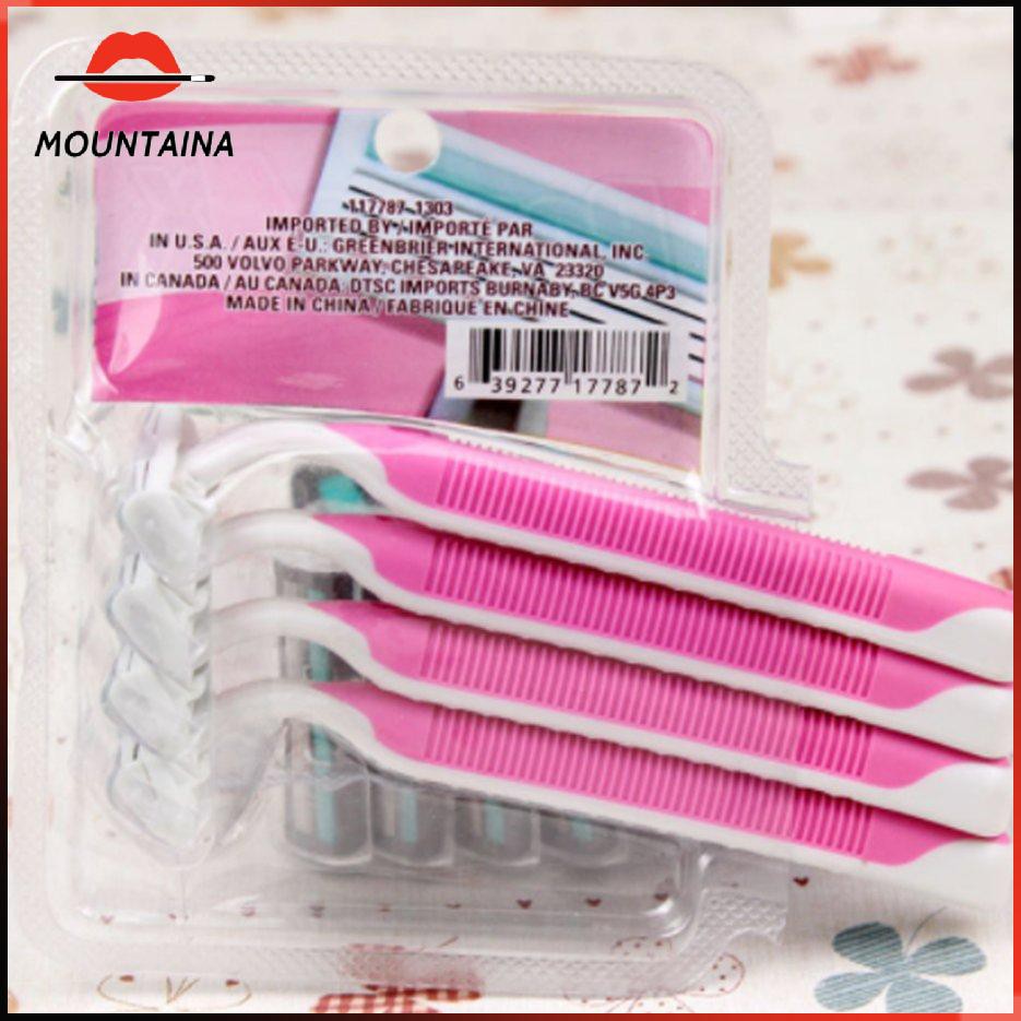 (Hàng Mới Về) Set 4 Dao Cạo 3 Lớp Và 1 Dao Cạo Râu Cho Nữ Mã Lady Razor1007