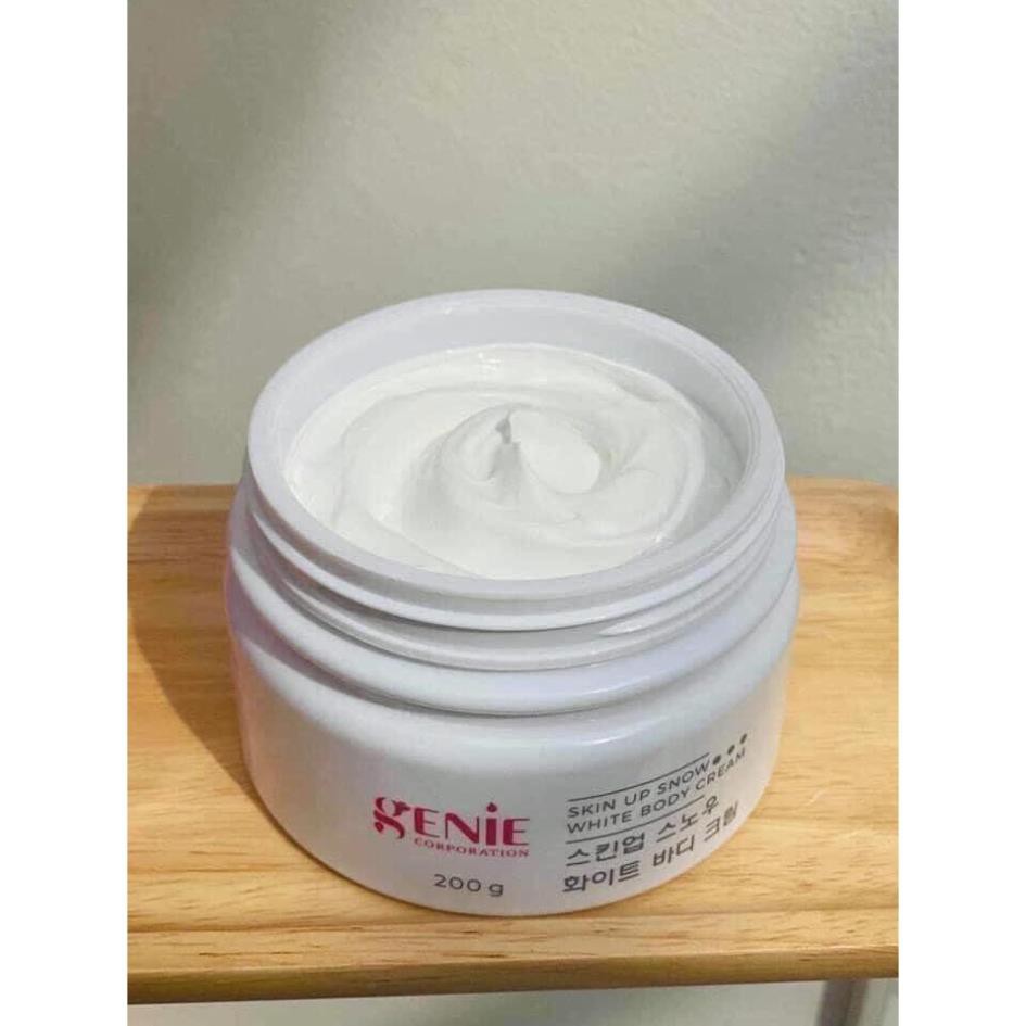 Kem Body Tinh Thể Nước GENIE SKIN UP SNOW WHITE BODY CREAM 200G [CHÍNH HÃNG] | BigBuy360 - bigbuy360.vn