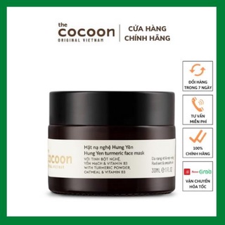 Mặt Nạ Nghệ Hưng Yên Cocoon Giảm M.ụn Th.âm Đều Màu Trắng Da Mịn Màng 30ml- CC05