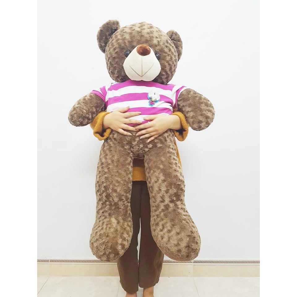 Gấu Bông Teddy Cao Cấp Khổ Vải 1m2 Cao 1m Xám Khói