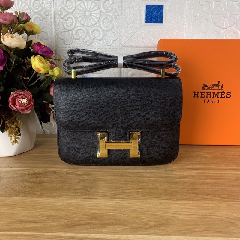 Túi xách Hermes constance màu đen size 23cm