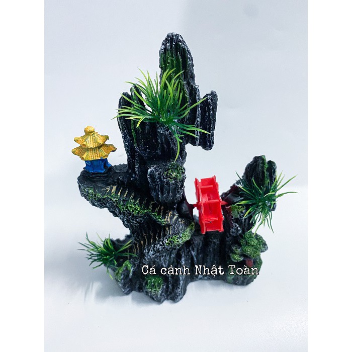 TIỂU CẢNH TRANG TRÍ HỒ CÁ NON BỘ 12x5x18cm