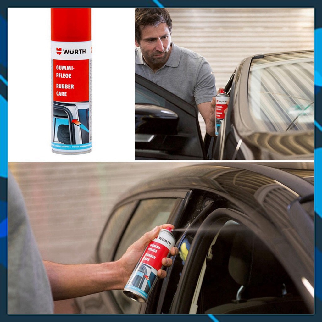 Chai xịt bảo dưỡng ron cao su Wurth Rubber Care 300ml