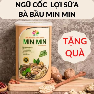 Ngũ cốc lợi sữa Min Min ❤️FREESHIP❤️ Ngu coc loi sua - Bột ngũ cốc bà bầu MinMin Mẫu mới nhất, 29 loại hạt (hộp 500G)