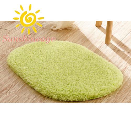 1 Thảm Lông Hình Oval Lót Sàn Phòng Tắm Phòng Ngủ Chống Trượt
