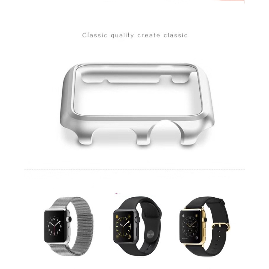 Ốp Khung Kim Loại Sang Trọng Bảo Vệ Cho Đồng Hồ Thông Minh Apple Watch Series 6 SE 5 4 3 2 1 iWatch 44mm 42mm 40mm 38mm