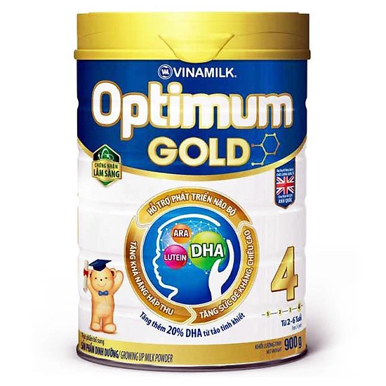 (Giá huỷ diệt)Sữa bột Optimum Gold 4 HT 900g