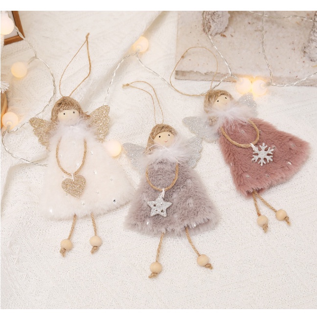 Plush Angel Girl Doll Pendant Xmas Ornaments/ Christmas Tree Decorative Hanging Pendants