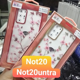 Ốp lưng Sulada hoa đính đá viền màu cho Samsung Note 20/ Note 20 Ultra siêu sang trọng