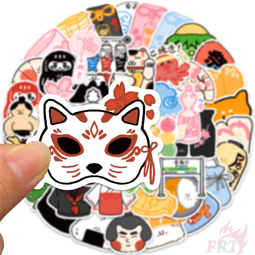 ❉ Japanese Customs &amp; Culture Art Series 02 Q Mascot Stickers ❉ 50Pcs/Set Waterproof DIY Fashion Decals Doodle Stickers