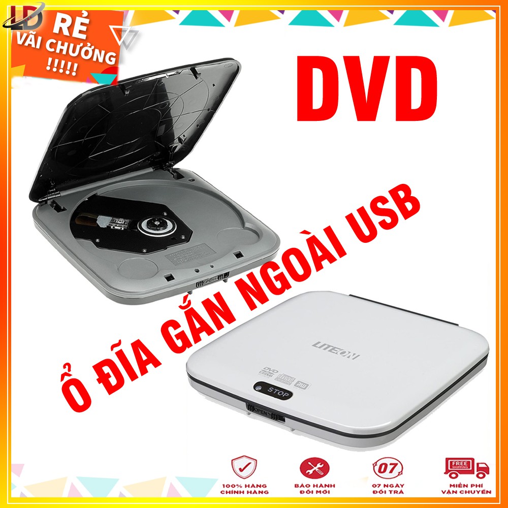 Ổ đĩa gắn ngoài USB đọc và ghi đĩa CD, DVD eTau108  - Hàng nhập khẩu cho dự án thanh lý giá rẻ