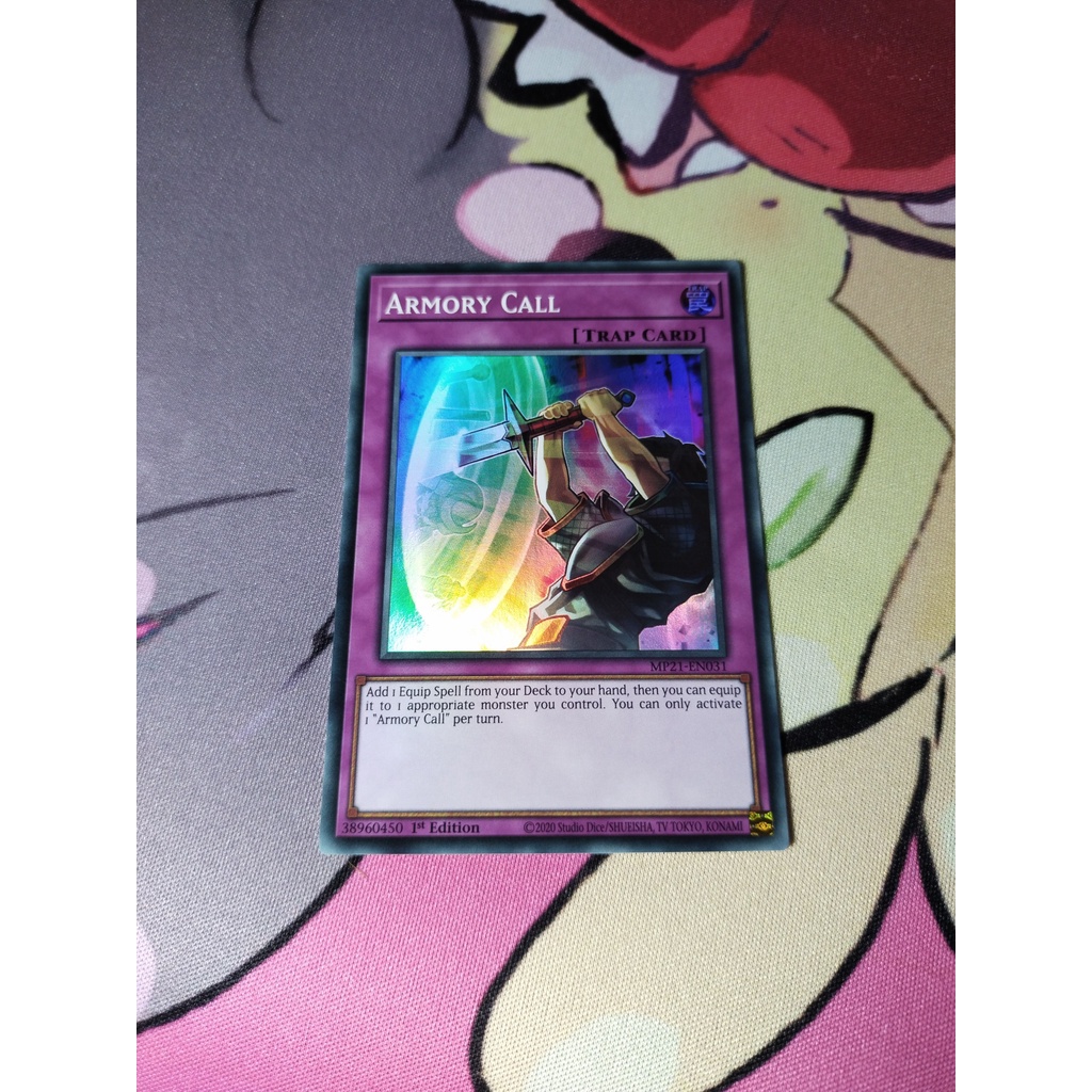 Thẻ trò chơi Yugioh chính hãng Konami UK Armory Call - MP21-EN031 - Super Rare 1st Edition