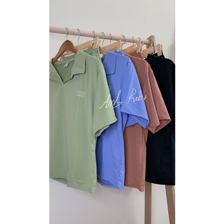 Set Bộ Áo Polo Mix Quần Trơn Unisex Dáng Rộng( ảnh thật 100% tự chụp ) | BigBuy360 - bigbuy360.vn