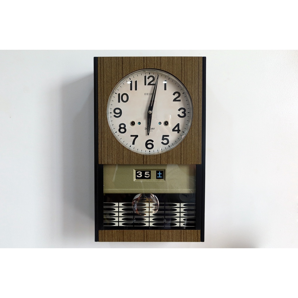 Đồng hồ treo tường quả lắc lên dây cót cổ Nhật Bản hiệu SEIKO