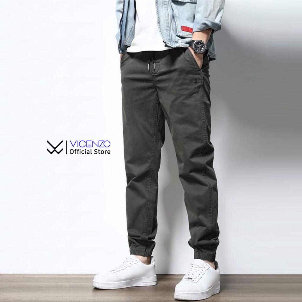 Quần kaki Nam jogger Cao cấp - Vải Kaki Hàn form bo gấu trẻ trung - QJKN01