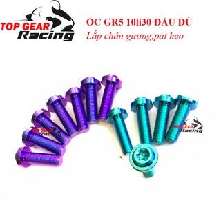 Ốc 10li30 titan gr5 đầu dù gắn chân gương