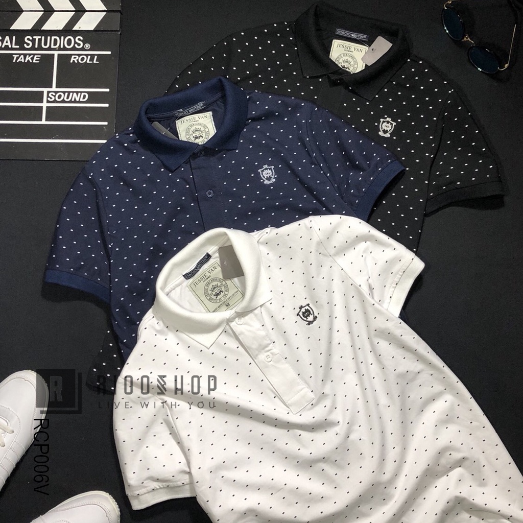 Áo thun nam có cổ chấm bi đẹp Masi cao cấp mới RCP006 - áo polo nam cotton Riooshop