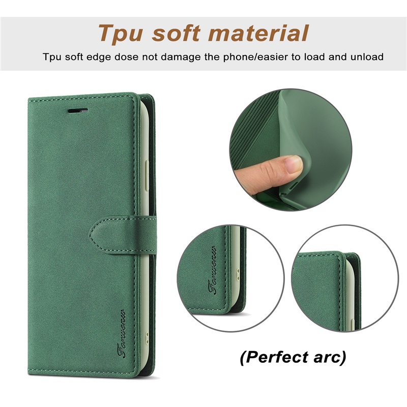 Ốp điện thoại da dạng ví nắp lật từ tính có ngăn đựng thẻ cho For iPhone X XS 12 11 Pro Max Mini 6 6s 7 8 Plus SE 2020