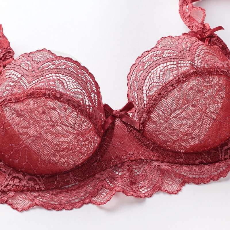 Bộ Đồ Lót Ren Có Gọng Không Mút Bigsize Cup D 32D 36D 38D 40D 42D