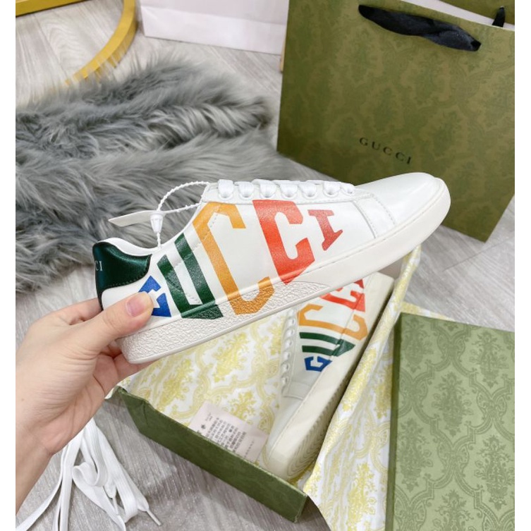 H(ẢNH THẬT) Giày Thể Thao Basic Chữ 7 Màu Gót 2 Màu Da Mềm Êm Fullbox Bill Túi Hãng Cao Cấp