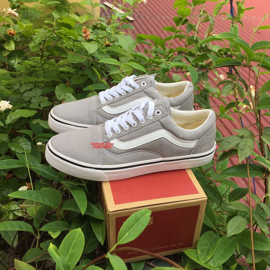 Giày vans old skool xám ghi