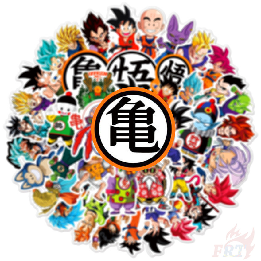 ✪ Dragon Ball Series 10 Son Goku Stickers ✪ Anime 50Pcs/Set DIY Fashion Waterproof Doodle Decals Stickers